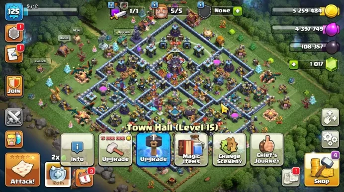TH 15 - BH 6| LV 125 | HH 8| BK 61,AQ 65,GW 33,MP 21,RC 19,BM 8| CN YES|Protect OFF|TAKE MAIL(COC2094)