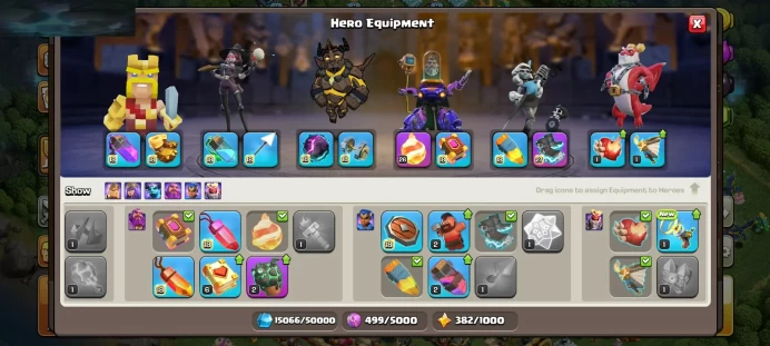 TH17 3935 WAR STARS | MAX EQUIPMENT EPIC | MAX DEFENSE | FREE NAME | 18 EXCLUSIVE HERO SKIN | LOTS OF MAGIC ITEMS | GEMS TH 17