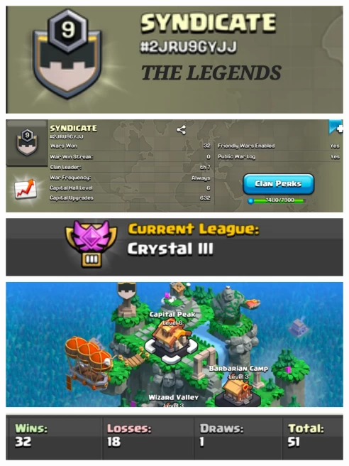 SYNDICATE !! LEVEL 9 (ALMOST LEVEL 10) !! CRYSTAL 3 !! CAPITAL PEAK6 !! WIN 32 LOSS 18 !! PERFECT NAME !! CHEAP !! FAST DELIVERY