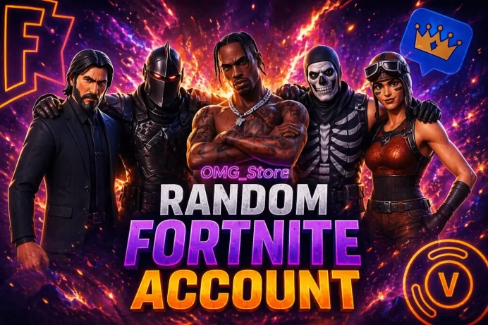 【️5 - 555 RANDOM SKINS】 ️CHANCES: Ikonik + Black Knight + Travis Scott + Take The L + Omega