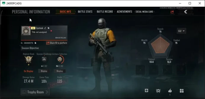 MOBILE Lv30|SV 17M|CV 10M| LR-AR1 Decree, VSS Decree, VSS Squire | Heavy 03 |CN On|Infinite|Check SS(AB2924)