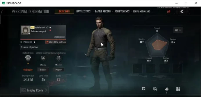 MOBILE Lv30|SV 14M|CV 10M| LR-AR1 Decree | AEK Diamond, TO3 SS, Groza Ceremonial,Etc |CN Off|Infinite|Check SS(AB2928)