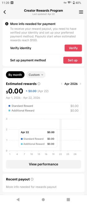 [FRANCE] Fully Monetized Creator Rewards Program Account – 10K Real Followers & 53K Likes | Instant Earnings, Full Access & Good Standing