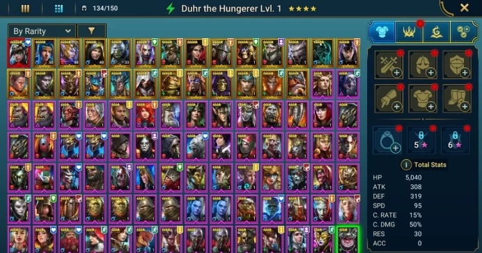 Starter with Mythical - Nais : 89k energy / 58 mln coins / Brakus, Gaius, Roxam, Arix, Ninja + 20 Login Legendaries / Aniri