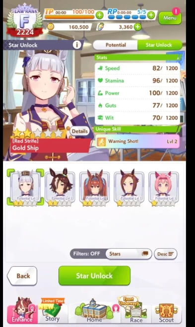 GLOBAL|TeamRank 3K|3SSR SupCard(SpecialWeek,Etc)8SR|3Traine*2(Gold Ship,Vodka,Etc)|3.3kCarat1VoucherExchange|ID|Check SS(UM754)