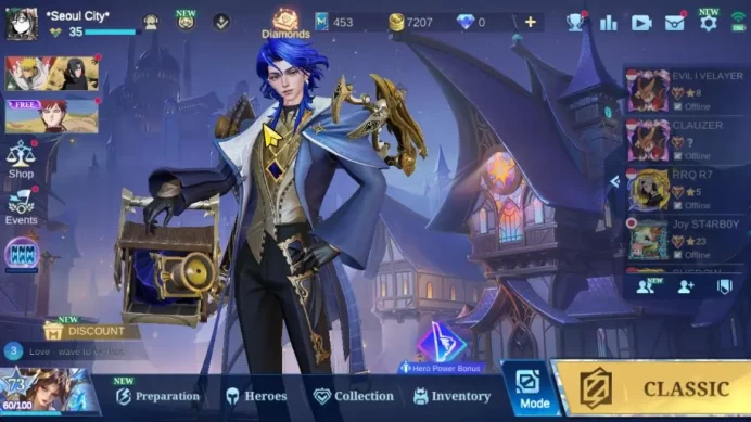 Hero 101|Skin 143|High Glory 63|Prime Granger,KOF Karina,Zodiac Lancelot,LB Harith,DT Lancelot,6 Epic,Etc|Take Email|(MLBB2152)