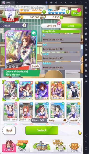 GLOBAL Fresh Starter|8239 Carats|2 SSR Support(Fine Motion + Supper Creek)|Traine Selector|Log ID|Check SS(UM778)