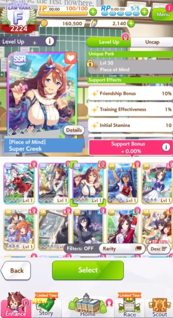 GLOBAL Fresh Starter|2140 Carats|3 SSR(Super Creek, Fine Motion, Gold Ship)|Selector On|Log ID|Check SS(UM781)
