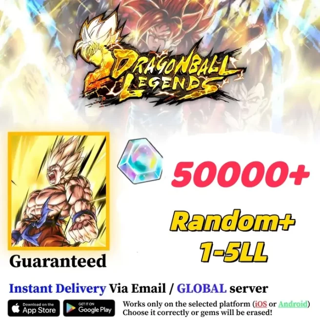 Global[Android only] ULSuper Saiyan Goku+50000-55000Chrono Crystal +1-5LL| The plot has been completed |Dragon Ball Legend