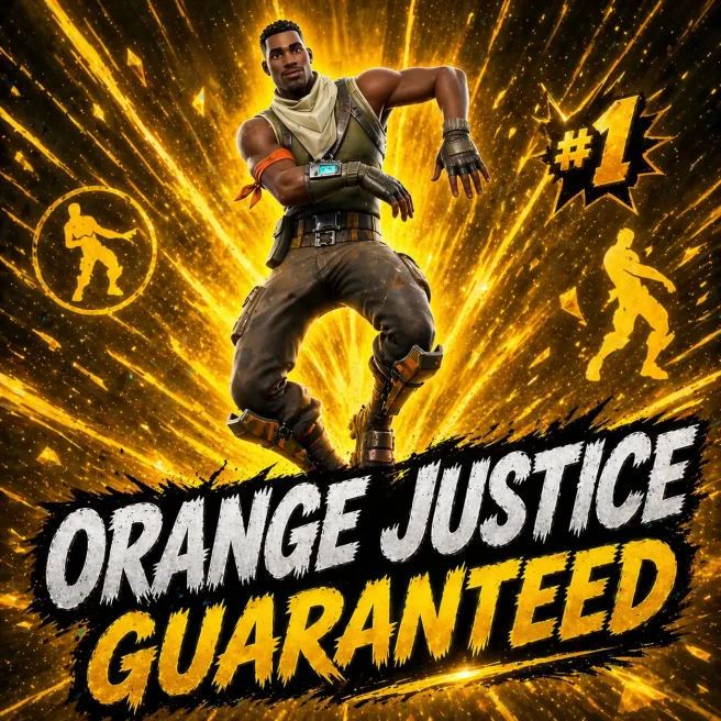 ORANGE JUSTICE GUARANTEED | CHANCES TO GET: BLACK KNIGHT+IKONIK+RENEGADE RAIDER+TAKE THE L+TRAVIS SCOTT | FULL ACCESS | INSTANT DELIVERY