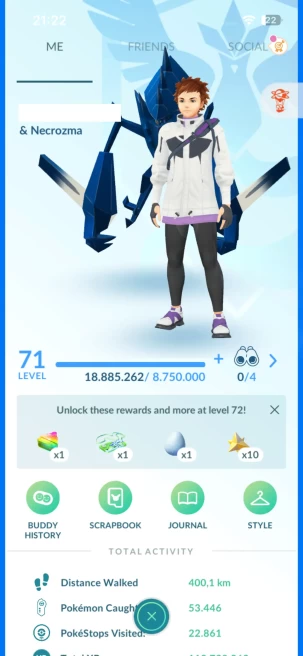 Level 71, 257 Pokemon 3000CP+, 3 Legendary IV100, 307 Shiny, 244 Legendary, 369 IV 100, 17 Shiny Legendary, 31 Shadow Legendary