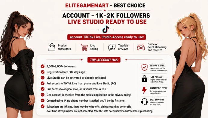 (-90%) FINAL SALE ⮞ 0 Bans ⮞ GLOBAL ⮞ 1K ⮞ Aged Account ⮞ Live Phone ⮞ Instant Delivery ⮞ EliteGameMart
