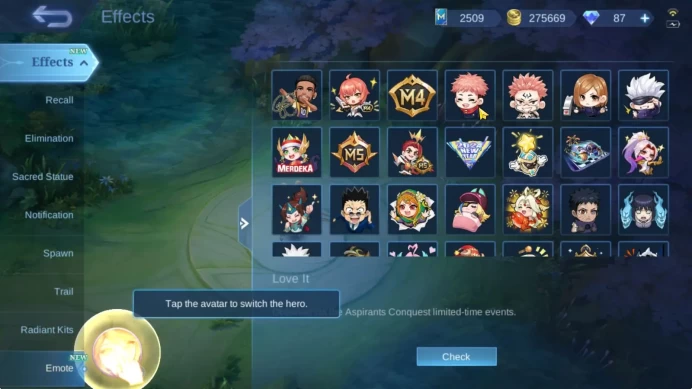 Hero 132|Skin 246|High Glory 92|Kof Karina,CC Nata,Annual Angela,LBox[Alice,Change],Lb Fanny,SpongB Cyc,Etc|TakeEmail|(MLBB2166)