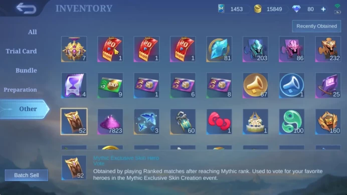 Hero 127|Skin 217|High Glory 54|Ducati leomord,Transfor Roger,CC[Yu Zhong,Nata],LuckyBox[Odette,Zhask],Etc|TakeEmail|(MLBB2168)