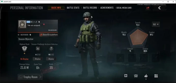 MOBILE Lv30|SV 21,6M|AK 74N,SS SCARL,SS T03,AK12 GM,SQB M110 Speed,forest MP5,Vector 9 Abomi,etc|CN ON|Infinite|CheckSS(AB3003)