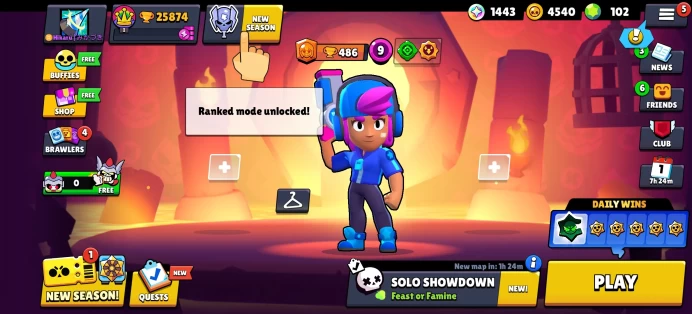[Code 9886] Level 213 + Th14 + CR level 50 / Shelly Star + mecha surge Paladin / 25k Trophy / Very Cheap