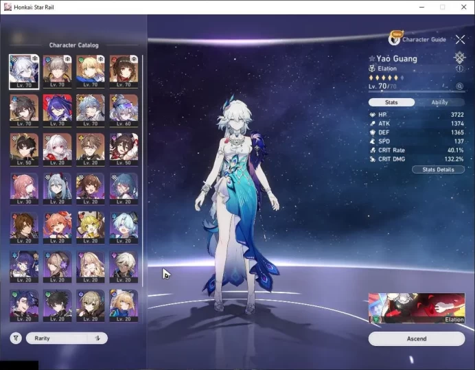 ASIA|TL 60|8 Limited|[Saber]+Sign,Castorice,Sunday,Silver Wolf LV.999,Ruan Mei,Dan Heng PT,Etc|MaleMC|Take Mail|CheckSS(HSR6492)
