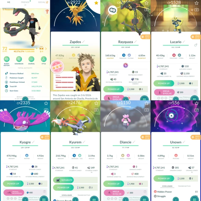 2145 Level 72 Legacy 46. Legends100 x9 Shiny Mega Rayquaza