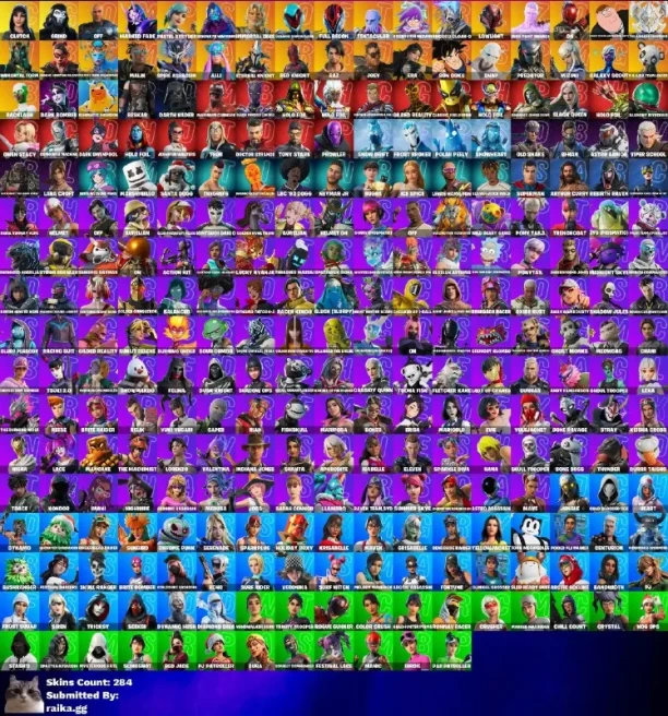 [3in1] / Instant • FN (All Platforms) • 284 skins • Leviathan Axe • Storm • Darth Vader • Predator • Full Access • Guarantee • Inactive •2 Gifts