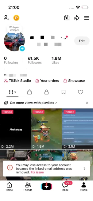Instanly Delivery/ 61K Real Followers+1.8M Real Likes/ Tiktok Shop For Creator/ Live Stream/ Full Access