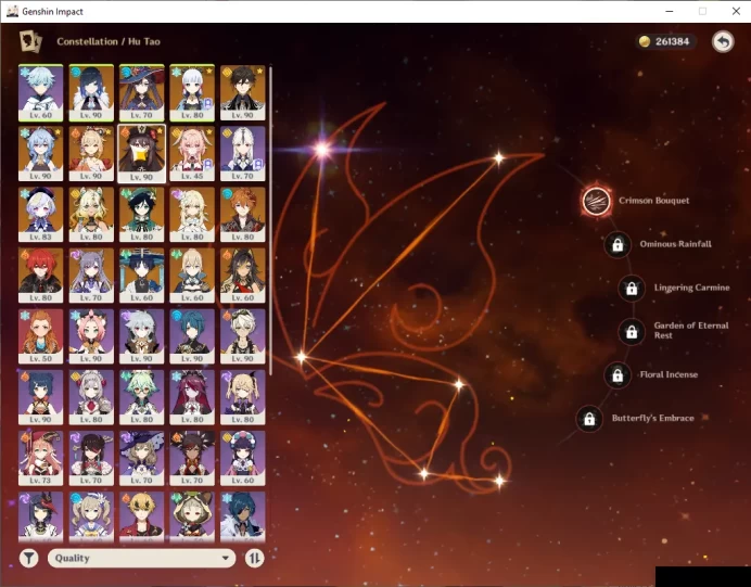 EU|AR 58|11 Limited+4(*5Weapon)|HuTaoC1,Linnea,Xilonen,Tartaglia,Yelan,Ayaka,Ganyu,Yoimiya,Etc|MC Female|Take Mail|Check(GI5988)