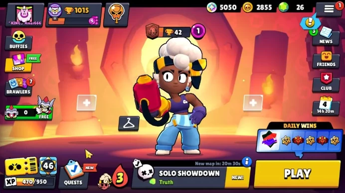 1015 Trophy |16 Brawlers 3 MAX Lvl (Shelly,Tick,Bo) | 1 Epic Skin (Royale Trunk) |CN YES|TakeMail|CheckSS|BRS858