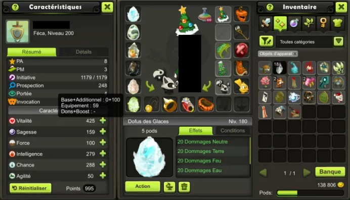 VIP !! FECA 200 (DDG/DOMAKURO/DORIGAMI/TACHETE/SKINS/PARCHO 100 ALL/6500 Succes/Metiers 100/Ornements) Tiliwan !! Jamais Certifie, 100% Safe.