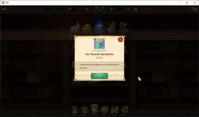 Global|1,3M CC|fresh Starter Ch 4|3 UR|Thor,Demon King Meliodass,Arthur|+1 Springth Seventh Box|Code Only(SDS4173)