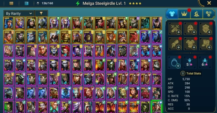 Starter acc with Arbiter : 93k energy / 59 mln coins / Opardin, Lord Shazar, Arix, Ninja + 20 Login Legendaries / Geomancer 2x