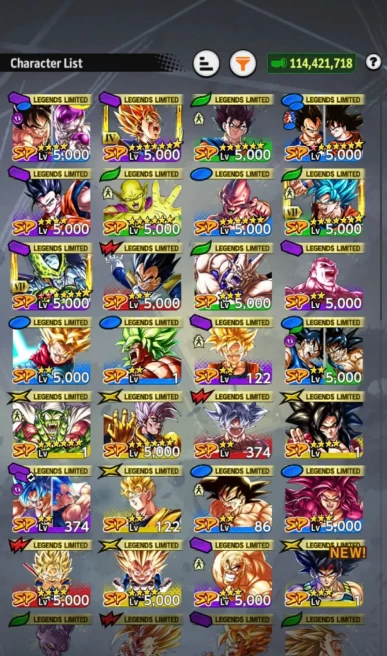 B106-IOS+Android-Meta UL Super Buu+LR(Super Vegito Full Red Star+Piccolo)+28 Legends Limited+Good Equipment+Team Daima+Baby 2+Bardock+SS4 Goku