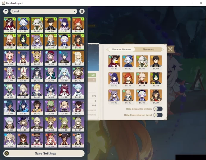 ASIA|AR50|7 Limited+3(*5Wep)|Chasca,Mavuika,Furina,Raiden,Kazuha,Nahida,Zhongli|MC Female|Take Mail|Check SS(GI6006)