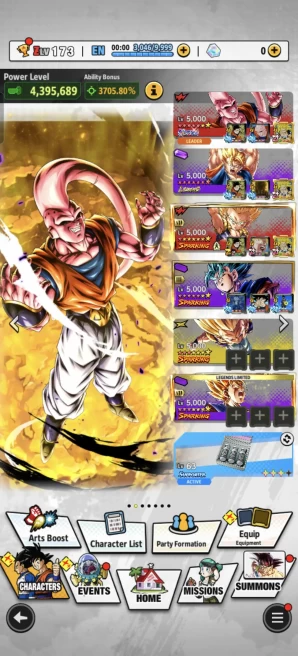B109-IOS+Android-UL Super Buu 12 Red Star+LR Super Vegito Full Red Star+18 Legends+Good Equipment+18 Zenkai+Gotenks 10 Red Star+Vegito Green+SS2