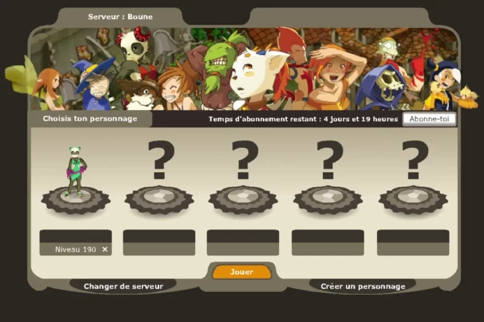 Boune>[ Pandawa LVL 190 ] - Never Verified Account (Fast Delivery)