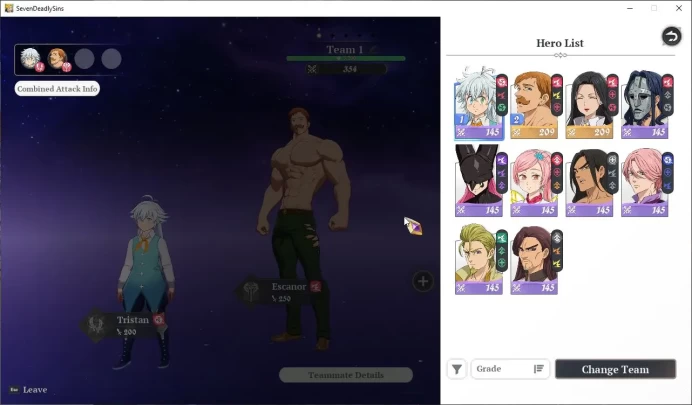 EUROPE|Fresh Starter Lv 2|2 SSR, 1 Pick Up|Escanor, Guila & 8 SR|2 Selector SSR|Act 1 Story|Log Netmarble|Take Email (SDO1049)