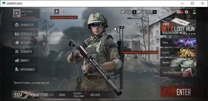 MOBILE Lv27|SV 10M|CV 6M| AKM SS, AK-12 GM, MP5 Forest, SQB M110 Speed,Etc |CN On|Infinite|CheckSS(AB2940)