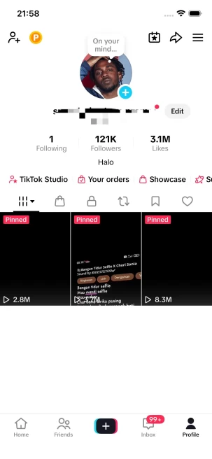 Instanly Delivery/ 120K Real Followers+3.1M Real Likes/ Tiktok Shop For Creator/ Live Stream/ Full Access