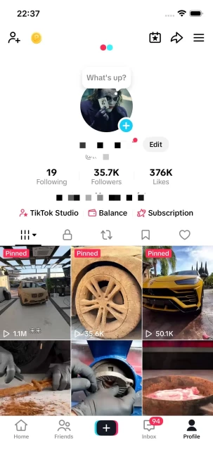 Instanly Delivery/ Monetized 35K Real Followers+370K Real Likes Account/ Creator Rewards Program Activated/ Full Access