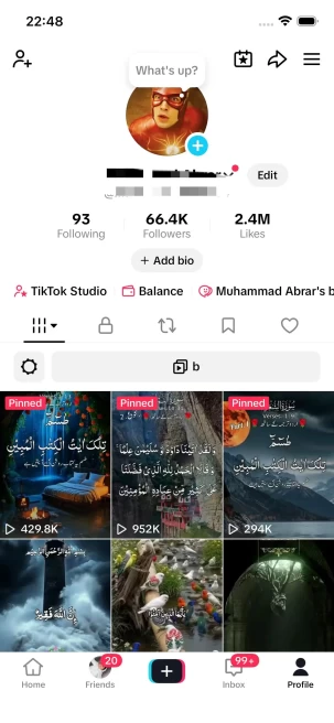 Instanly Delivery/ USA Monetized 66K Real Followers+2.4M Real Likes Account/ Creator Rewards Program Activated/ Full Access