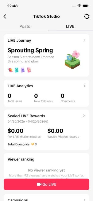 Instanly Delivery/ USA Monetized 66K Real Followers+2.4M Real Likes Account/ Creator Rewards Program Activated/ Full Access