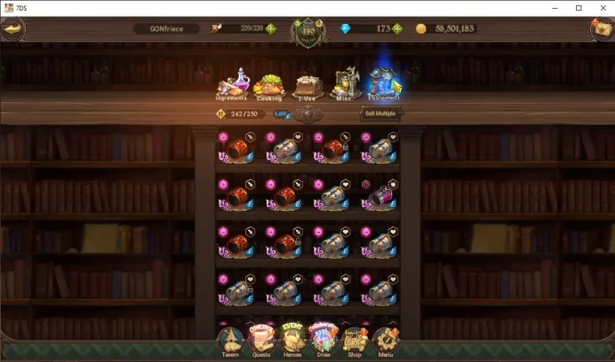 Asia|9,2M CC|12 LR+12 UR+Many Collab|Cusack2/6,Brunhild5/6,QDiane4/6,Skuld,ODK,Elimeli4/6,Lancelot4/6,Etc|CodeOnly(SDS4307)