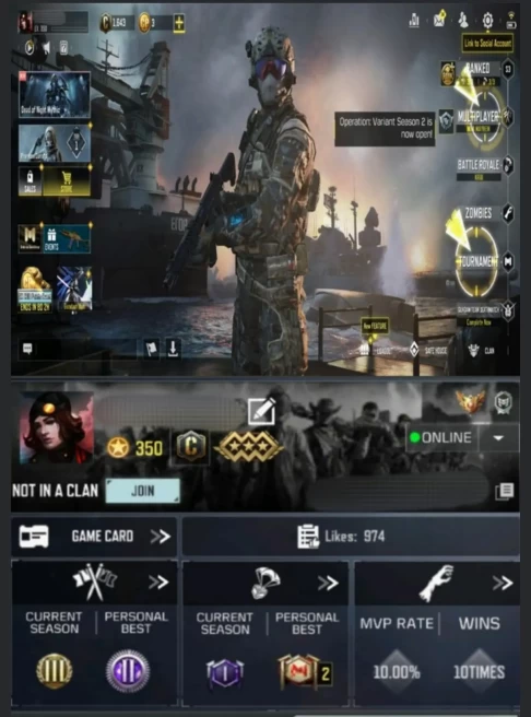 350LV~81 CHARACTERS~149EPIC/2L WEAPON~30E VEHICLE~36EMOTES&nbsp;&nbsp; #A54Z