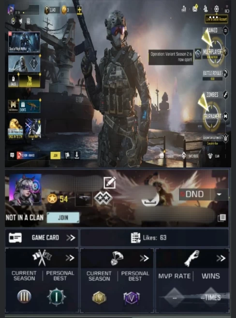 54LV~15 CHARACTERS~26EPIC WEAPON~2E VEHICLE~10EMOTES&nbsp;&nbsp; #A60Z