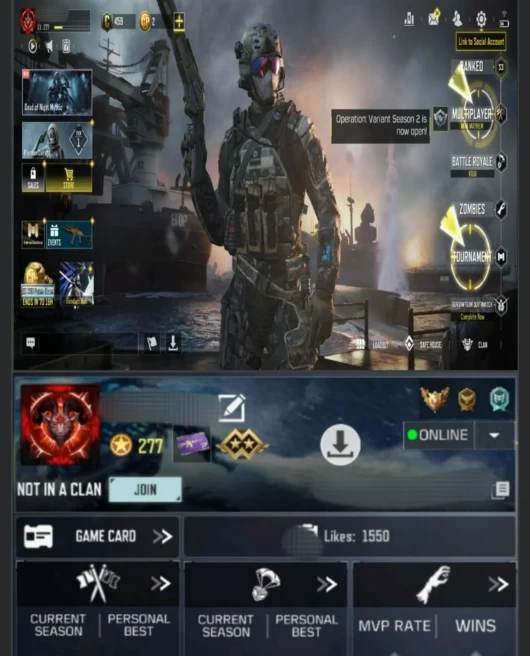 277LV~41 CHARACTERS~108EPIC/2L WEAPON~11E VEHICLE~15EMOTES&nbsp;&nbsp; #A67Z