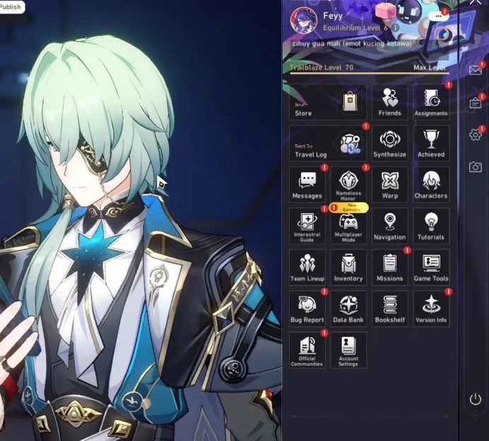 ASIA|TL 70|51 RSP|Phainon,The Herta PremTeam|19 Limited|[Evernight,feixiao,Anaxa,The Dahlia,]+Sign,etc|TakeMail|CheckSS(HSR6517)