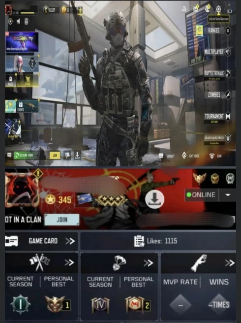 345LV~108 CHARACTERS~160EPIC/5L WEAPON~14 E VEHICLE~32EMOTES #A819Z