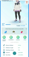 2020 LV 37 WITH 4 LEGENDARY 120K STARDUST CAN BE LUCKY TOO 