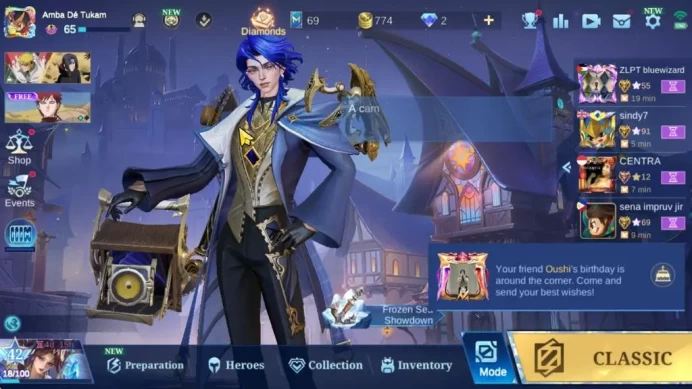 Hero 131|Skin 204|High Glory 96|Sanrio Floryn,CC[Yi Sun-Shin,Nata],Lb[Granger,Fanny],Mys[Lesley,Julian],etc|TakeMail|(MLBB2171)