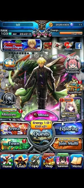 Global|Rank 103|23 Ascend+11 TW|[S Miyu,Touma,LM Isliid,Frieren,Index,Chloe,Rimuru,Saber]+TW,WH Fen,Etc|Lpot 560|CheckSS(GS2457)