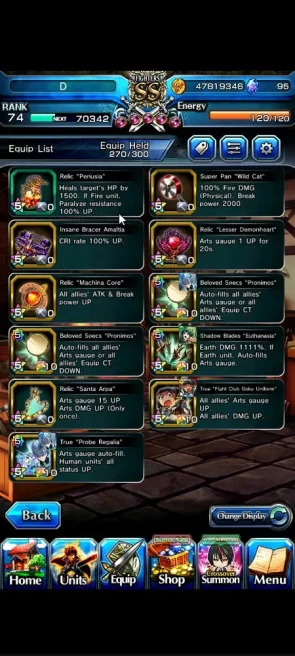 Global|Rank 74|16 Ascend+ 5 TW|[Inumuta,Ubel,Frieren,Etc]+TW,Roy,S Miyu,S Illya,Luahn,Accelerator,Etc|Lpot 377|Check SS(GS2455)