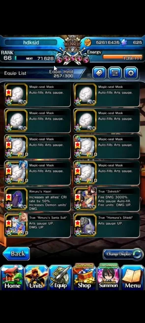 Global|Rank 66|625 cc|15 Ascend+9 TW|[Chloe,Makoto,S Chloe,Illya,Etc]+TW,Kirisame,2x Veldora,Celia,Etc|Lpot 604|Check SS(GS2470)
